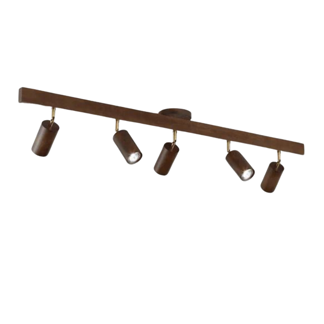 Skanto | EcoLux Adjustable Wood Spotlight with LED Bulb Included