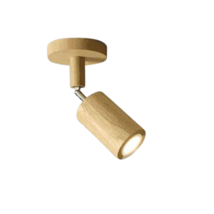 Skanto | EcoLux Adjustable Wood Spotlight with LED Bulb Included