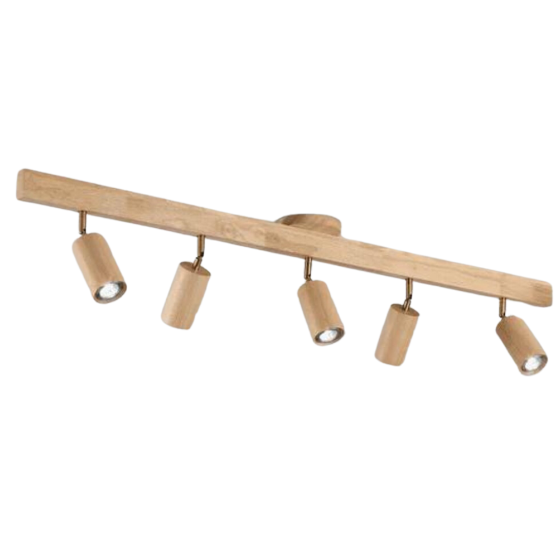 Skanto | EcoLux Adjustable Wood Spotlight with LED Bulb Included