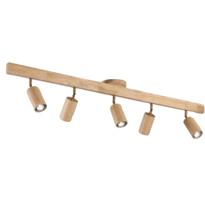 Skanto | EcoLux Adjustable Wood Spotlight with LED Bulb Included