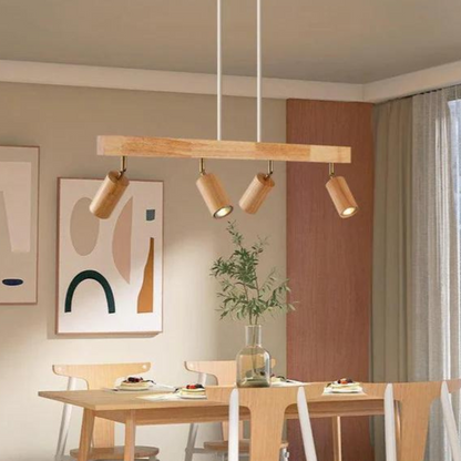 Skanto | EcoLux Adjustable Wood Spotlight with LED Bulb Included
