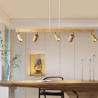 Skanto | EcoLux Adjustable Wood Spotlight with LED Bulb Included