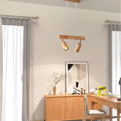 Skanto | EcoLux Adjustable Wood Spotlight with LED Bulb Included