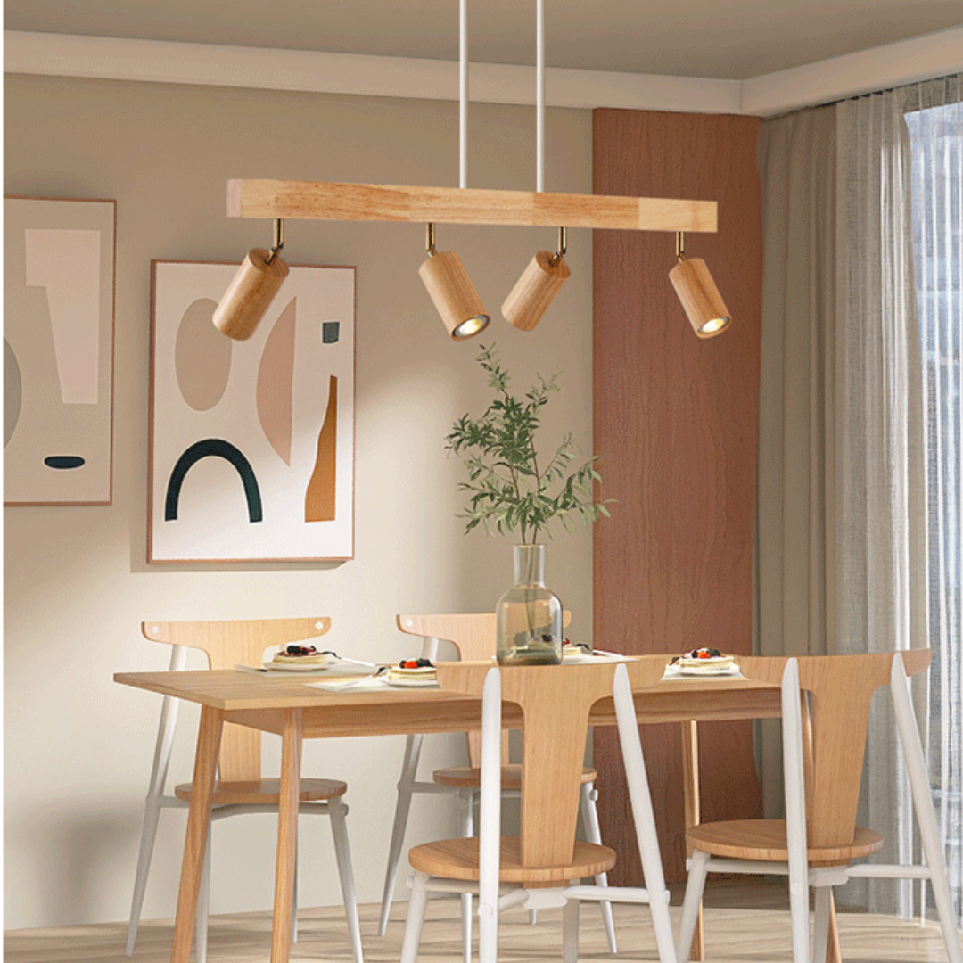 Skanto | EcoLux Adjustable Wood Spotlight with LED Bulb Included