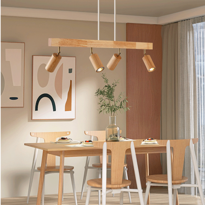 Skanto | EcoLux Adjustable Wood Spotlight with LED Bulb Included