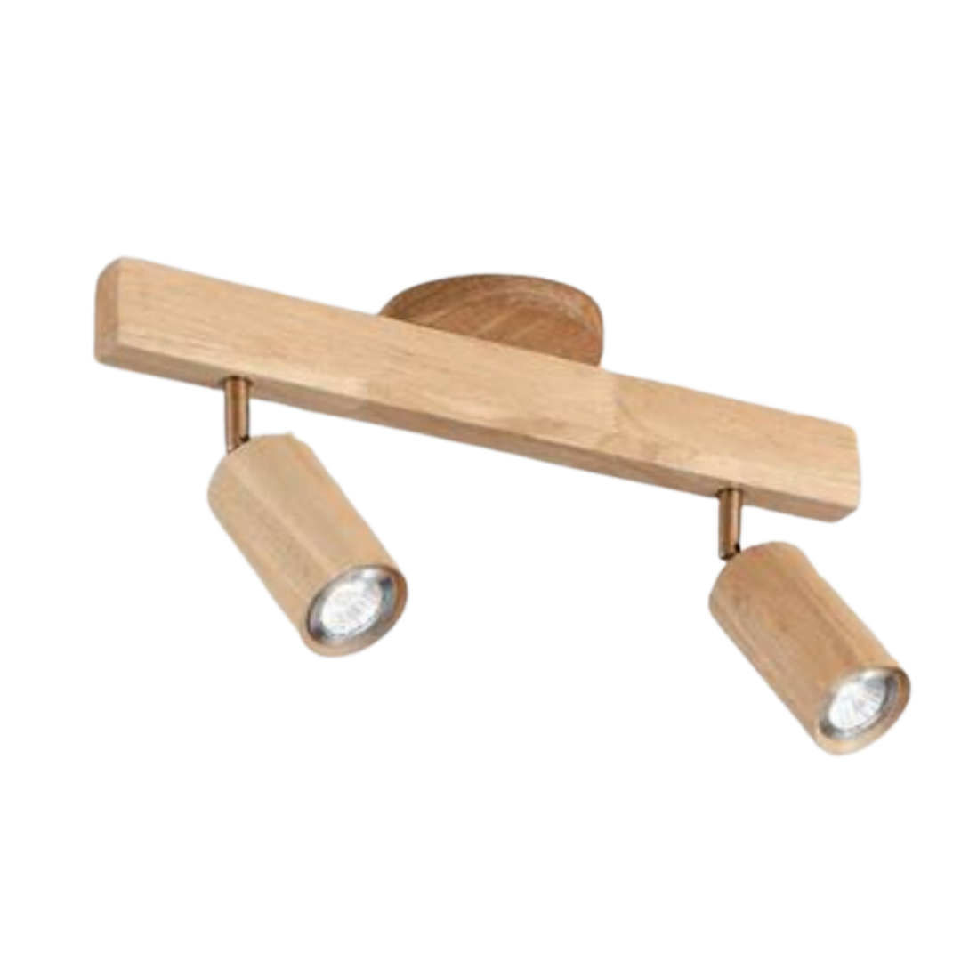 Skanto | EcoLux Adjustable Wood Spotlight with LED Bulb Included