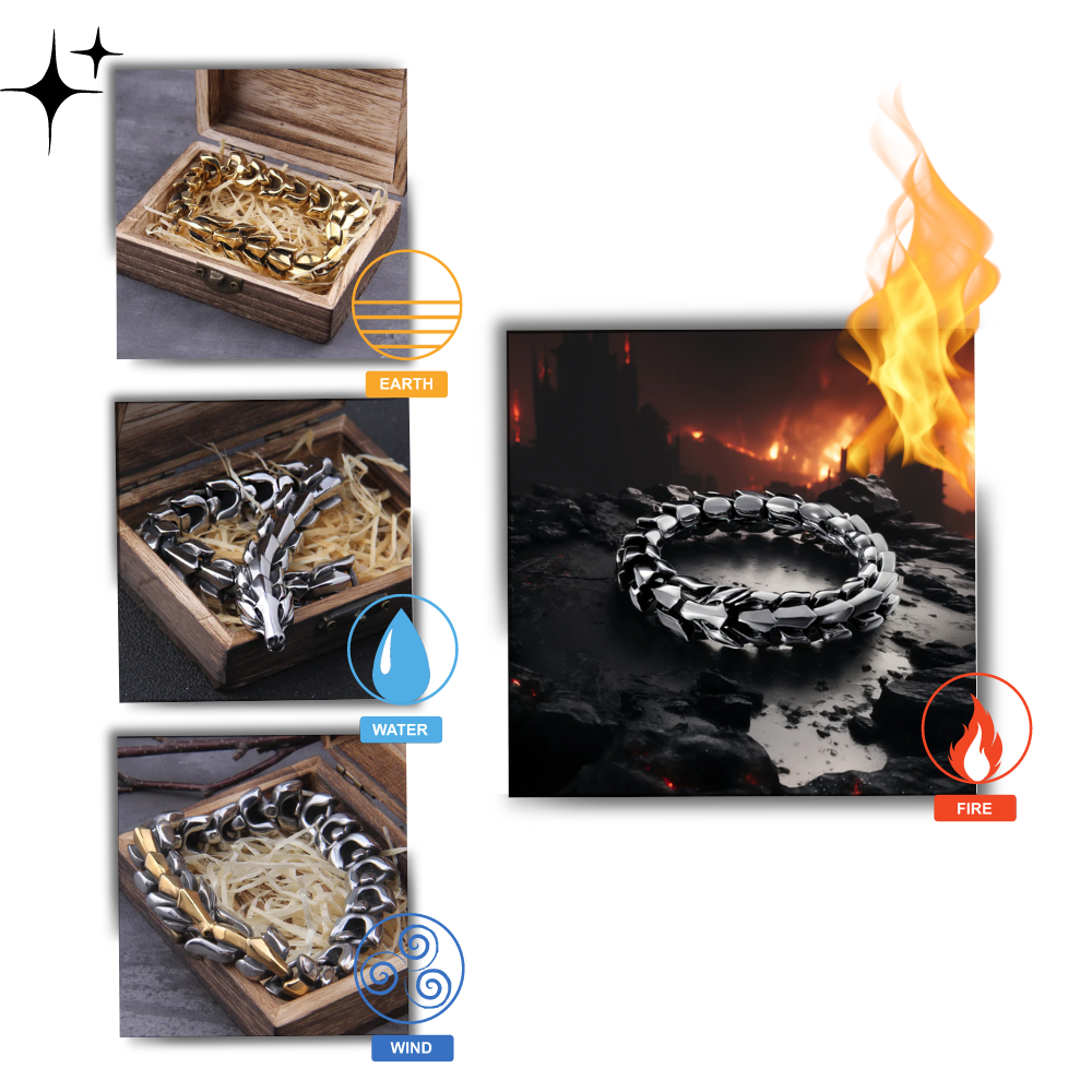 Adjustable Midgard Dragon Bracelet