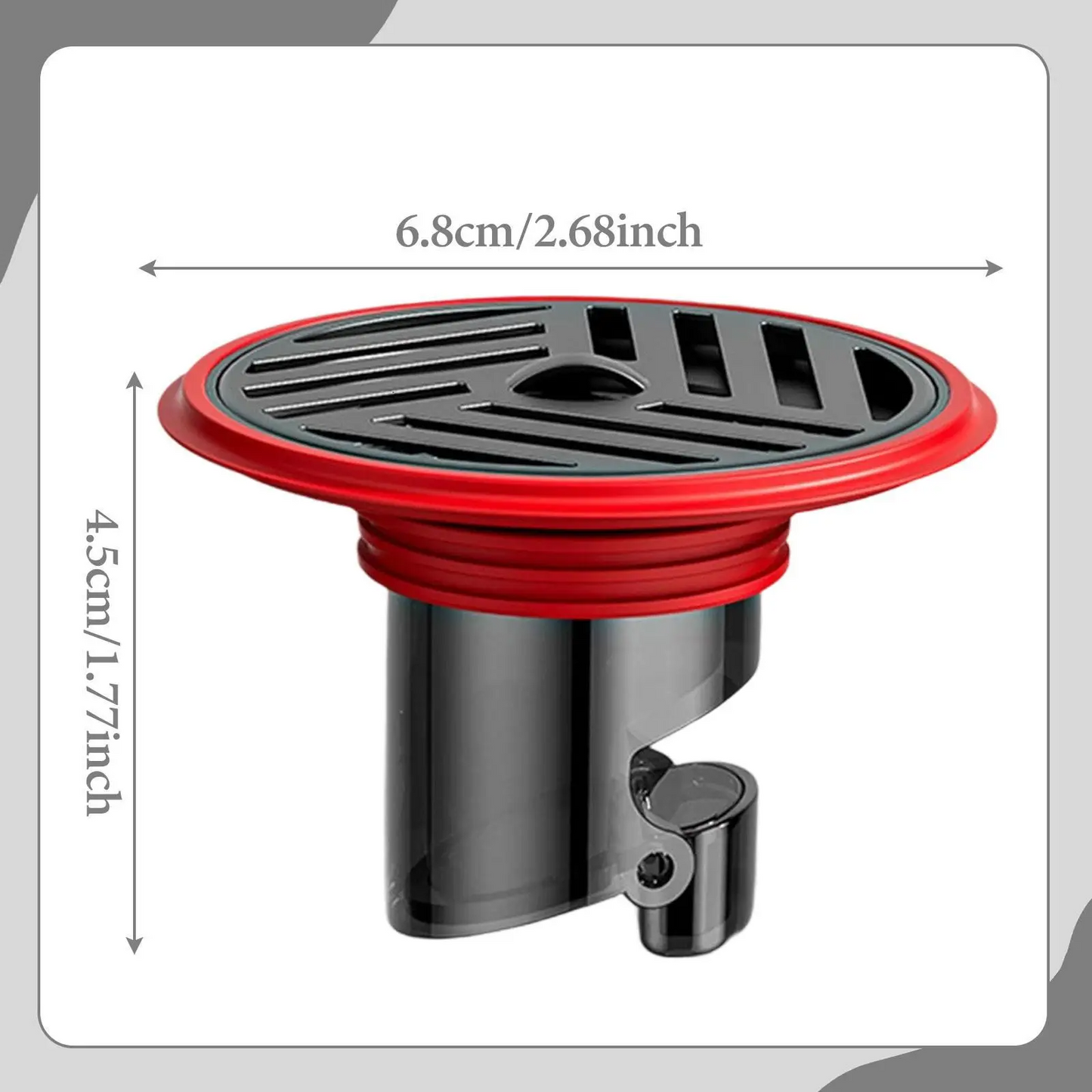 AquaShield Compact Floor Drain – Stainless Steel & Silicone Backflow Protection for Bathroom, Shower & Kitchen Bowlift