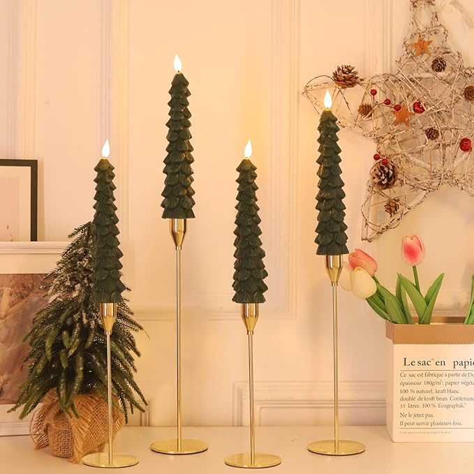 Skanto | Flameless LED Candles with Remote Control – Realistic 3D Flame Model LumaGlow