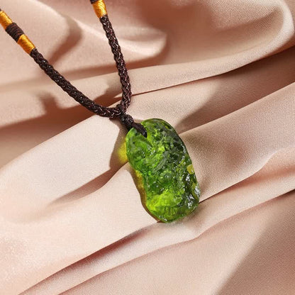 Skanto | Purification Green Moldavite Necklace - Alina