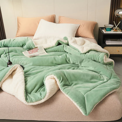 Skanto | Solid Double-Sided Velvet Cube Blanket