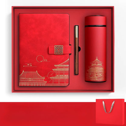 Imperia Luxe Gift Set – Notebook, Thermos Flask and Pen in Gift Box | Brehn