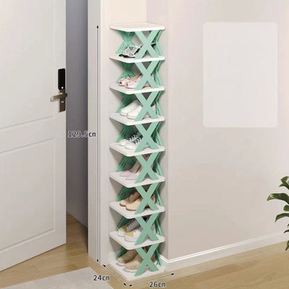 Narrow Shoe Rack Tower | Bowlift
