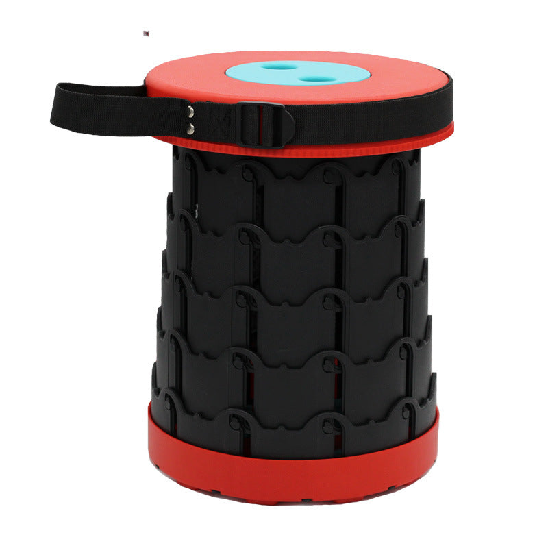 Improved retractable folding stool