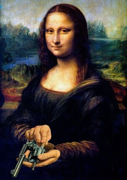 Skanto | Aesthetic Funny Mona Lisa Canvas Poster