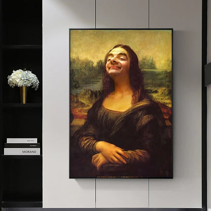 Skanto | Aesthetic Funny Mona Lisa Canvas Poster