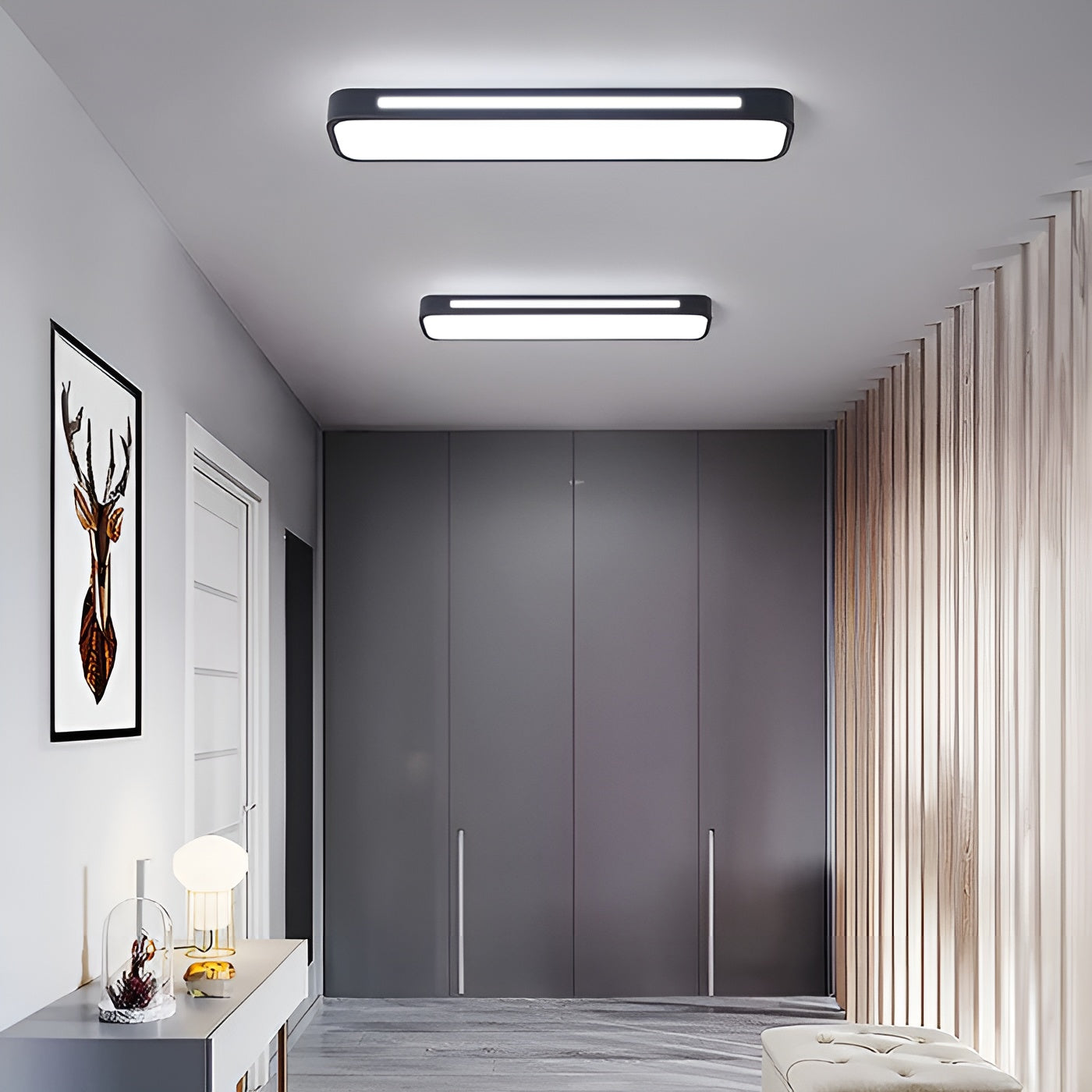 Rectangular Ceiling Lamp – Clean Lines & Modern Design | Perfect for Living Room and Dining Nook | Skanto