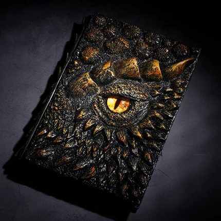 Skanto | Dragon Eye 3D Printed Journal - Handmade Resin Engraved Notebook