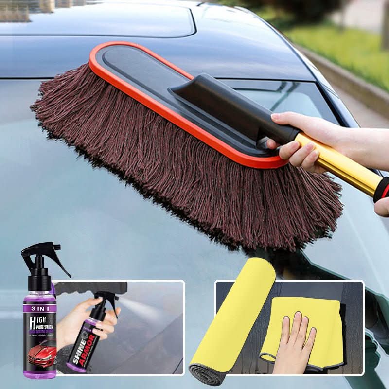 BowLift | Telescopic car dusting brush with soft cotton thread