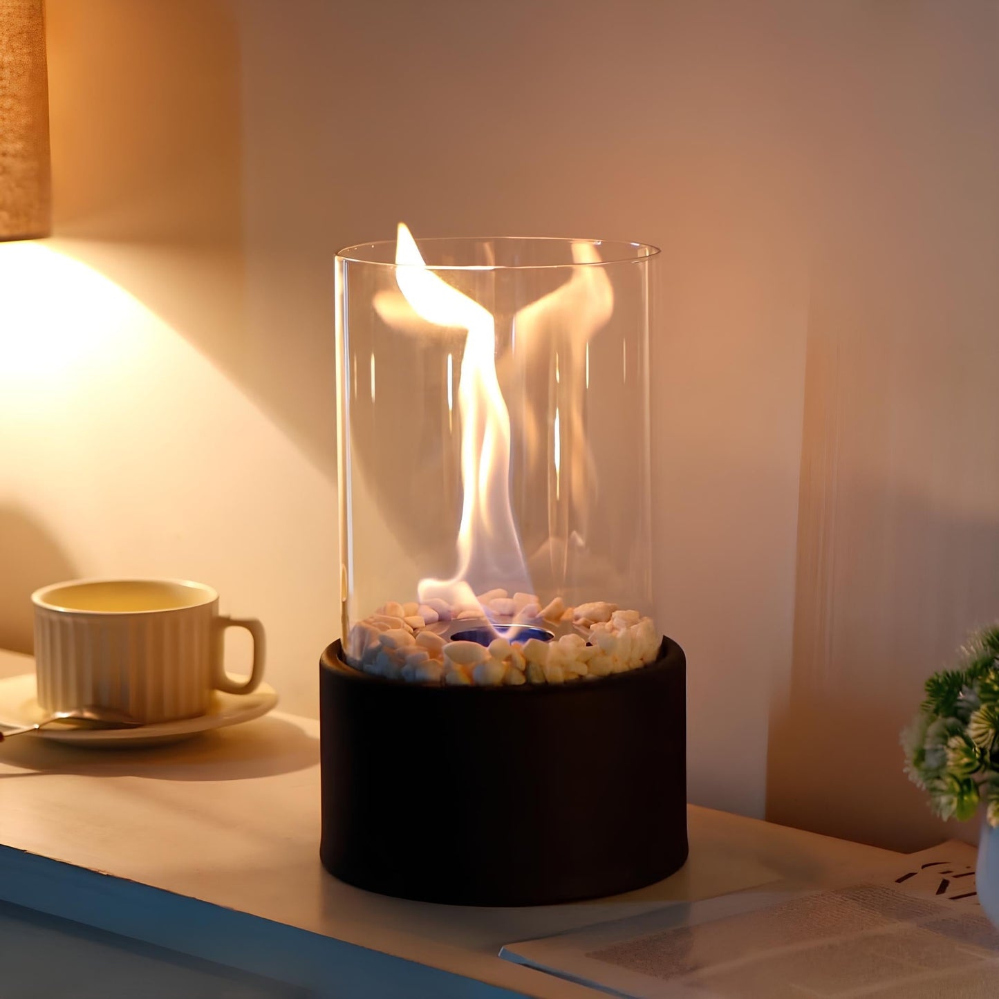 Classic oil lamp with open flame - Lumora | Karnz