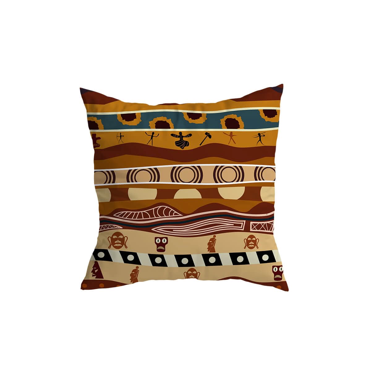 Skanto | African Pattern Fleece Pillow Cover for Home Decor