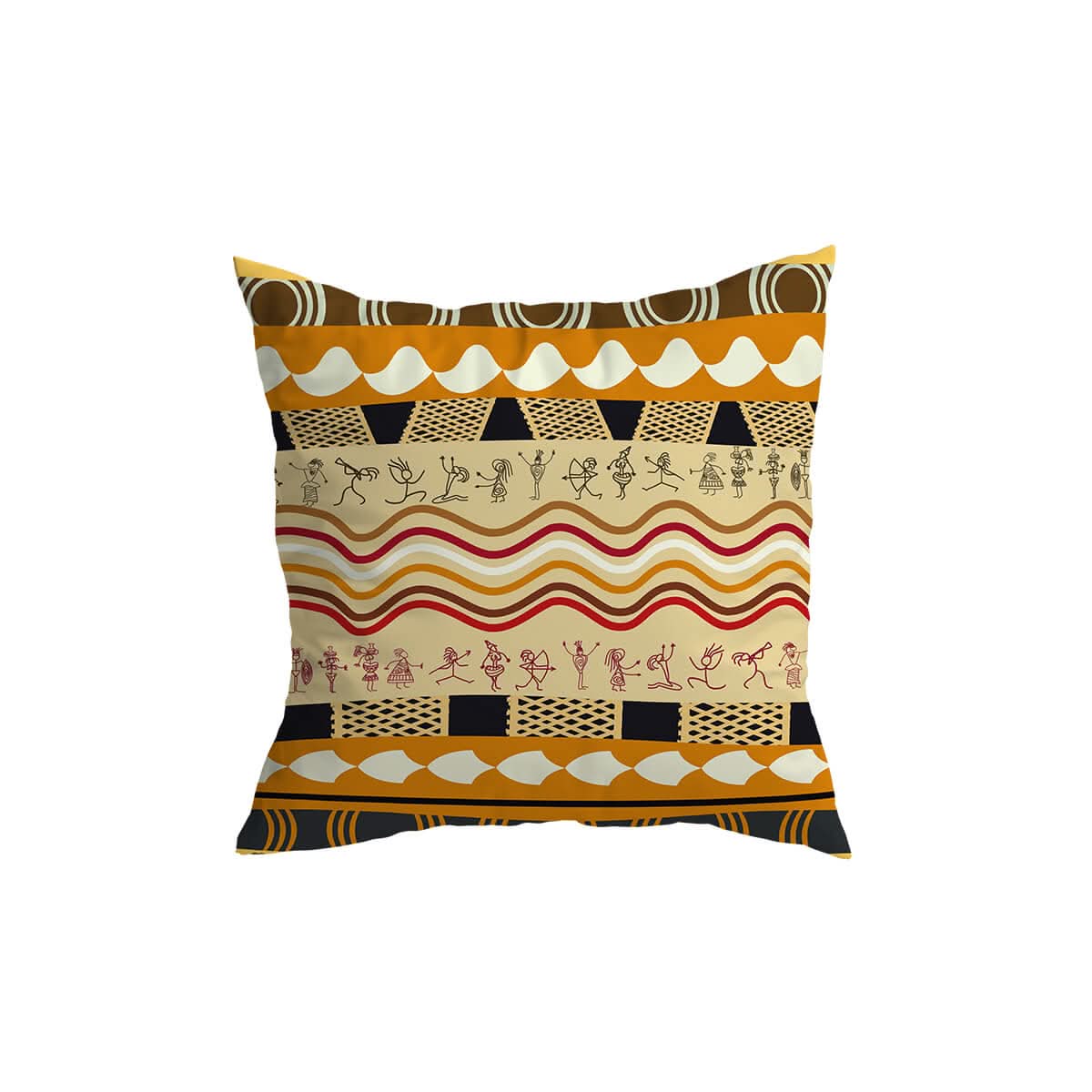 Skanto | African Pattern Fleece Pillow Cover for Home Decor