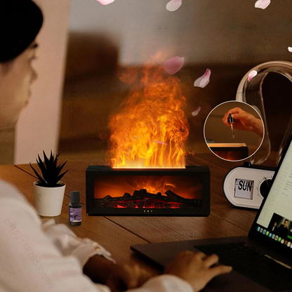 Skanto | Air Humidifier and Air Purifier with Aromatherapy Flame Effect