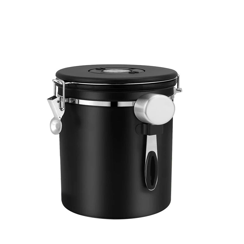 Airtight Coffee Container CO2 Valve Storage Canister with Scoop | Bowlift