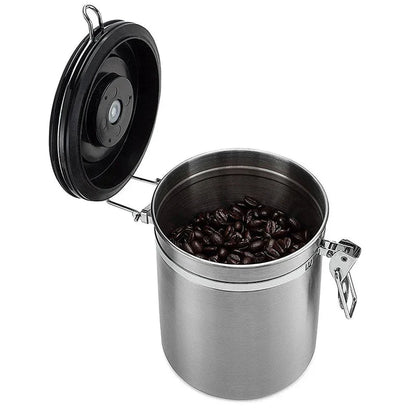 Airtight Coffee Container CO2 Valve Storage Canister with Scoop | Bowlift