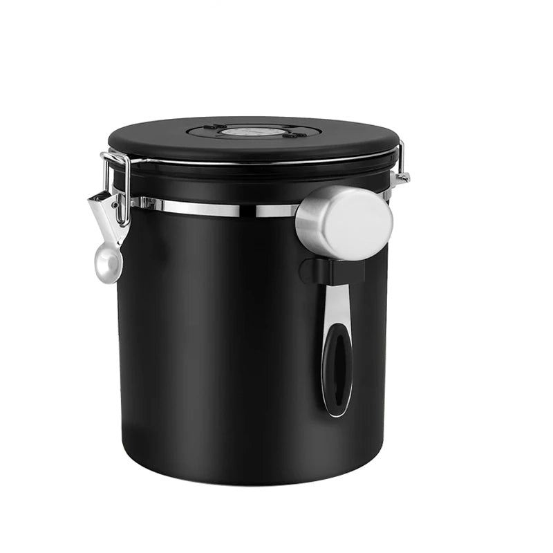 Airtight Coffee Container CO2 Valve Storage Canister with Scoop | Bowlift