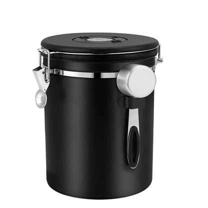 Airtight Coffee Container CO2 Valve Storage Canister with Scoop | Bowlift