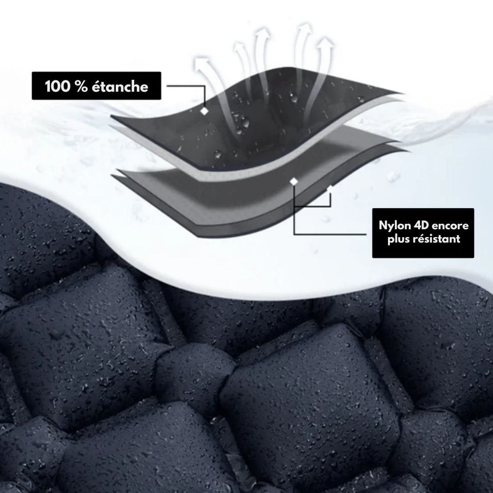 BowLift | AirTrek Mat – Inflatable Camping Mattress with Foot Pump & Built-In Pillow