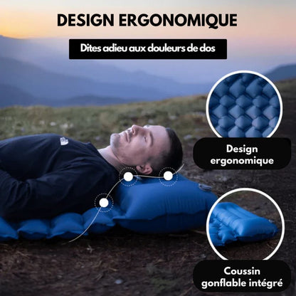 Skanto Skanto | AirTrek Mat – Inflatable Camping Mat with Foot Pump & Built-in Pillow