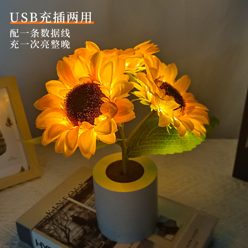 Skanto | Skanto Sunflower LED Table Lamp - Decorative Lighting Fixture for Home Decor & Bedside Use