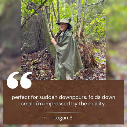 Skanto | All-Terrain Trek Poncho | Waterproof, Packable & Lightweight for Outdoor Adventures & Emergencies