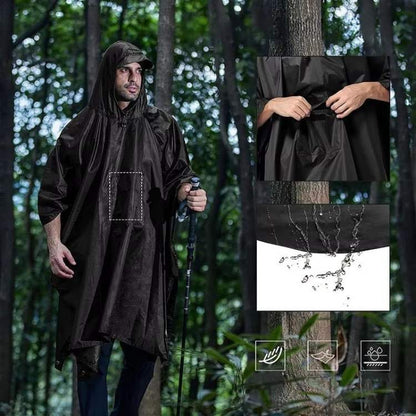 Skanto | All-Terrain Trek Poncho | Waterproof, Packable & Lightweight for Outdoor Adventures & Emergencies
