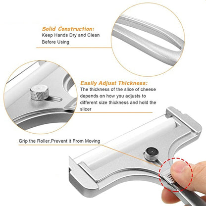 Aluminum Alloy Cheese Slicer Adjustable Thickness Kitchen Gadget | Bowlift