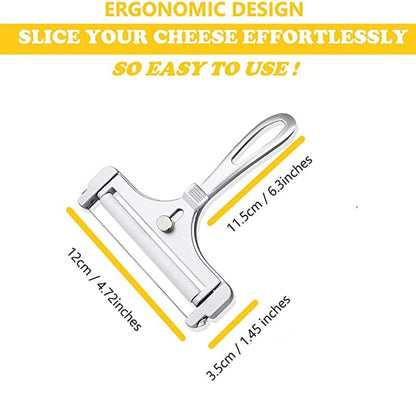 Aluminum Alloy Cheese Slicer Adjustable Thickness Kitchen Gadget | Bowlift