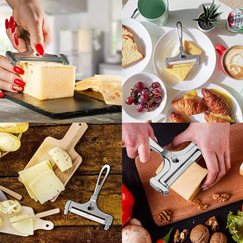 Aluminum Alloy Cheese Slicer Adjustable Thickness Kitchen Gadget | Bowlift