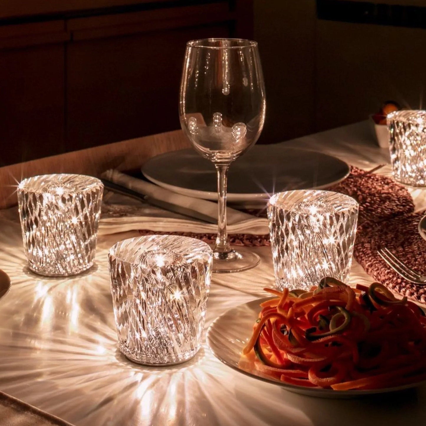 Skanto | Lamp - Luxury Diamond Crystal LED Rechargeable Table Lamp