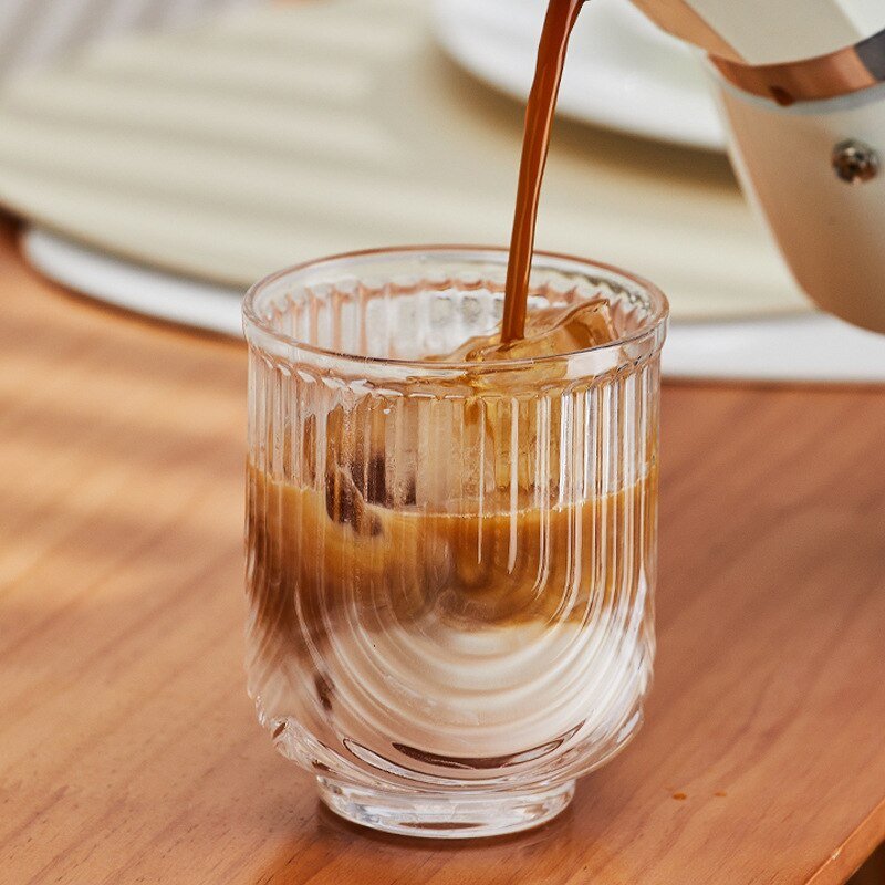 Glass Coffee Cup Ice Latte Americano