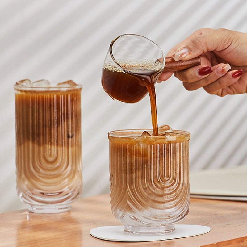 Glass Coffee Cup Ice Latte Americano