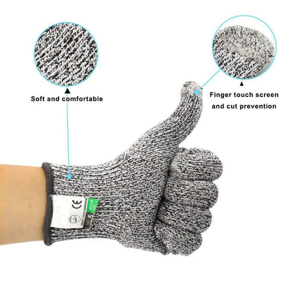 Skanto | Anti-Cut Gloves 5 Grade Safety Cut Resistant Puncture Resistant Stainless Steel
