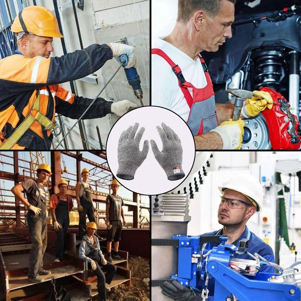 Skanto | Anti-Cut Gloves 5 Grade Safety Cut Resistant Puncture Resistant Stainless Steel