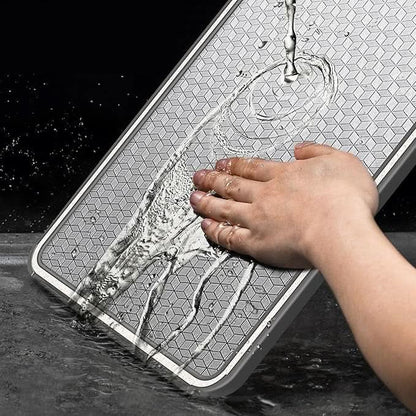 BowLift | Dual-Sided Stainless Steel Cutting Board with Knife Sharpener