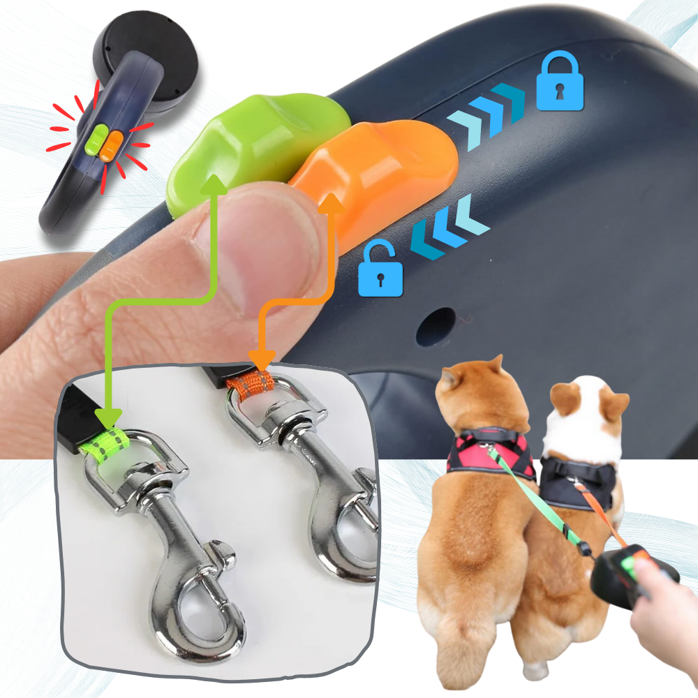 Anti-Tangle Retractable Dog Leash