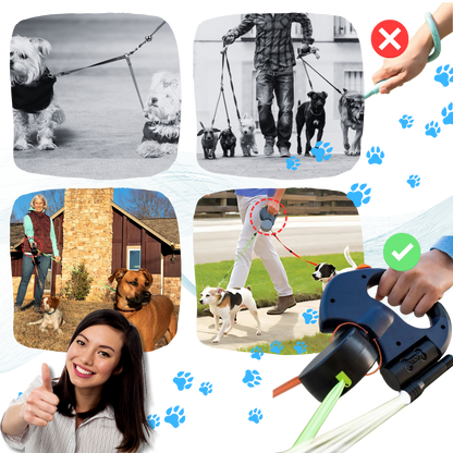 Anti-Tangle Retractable Dog Leash