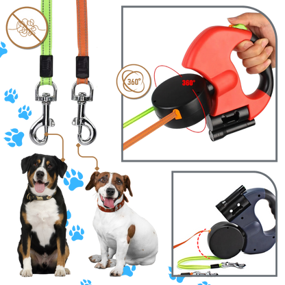 Anti-Tangle Retractable Dog Leash
