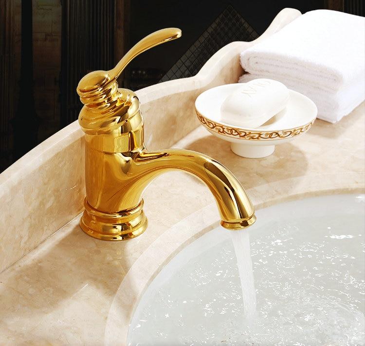 Antique Brass Faucet Bathroom Fixture Mixer Tap Sink Faucet