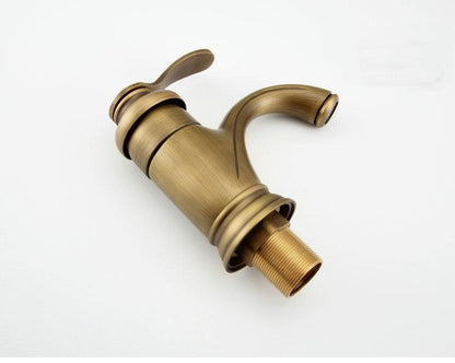 Antique Brass Faucet Bathroom Fixtures Mixer Tap Sink Faucet